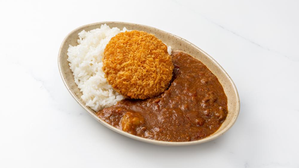 国産牛すじハムカツカレー
